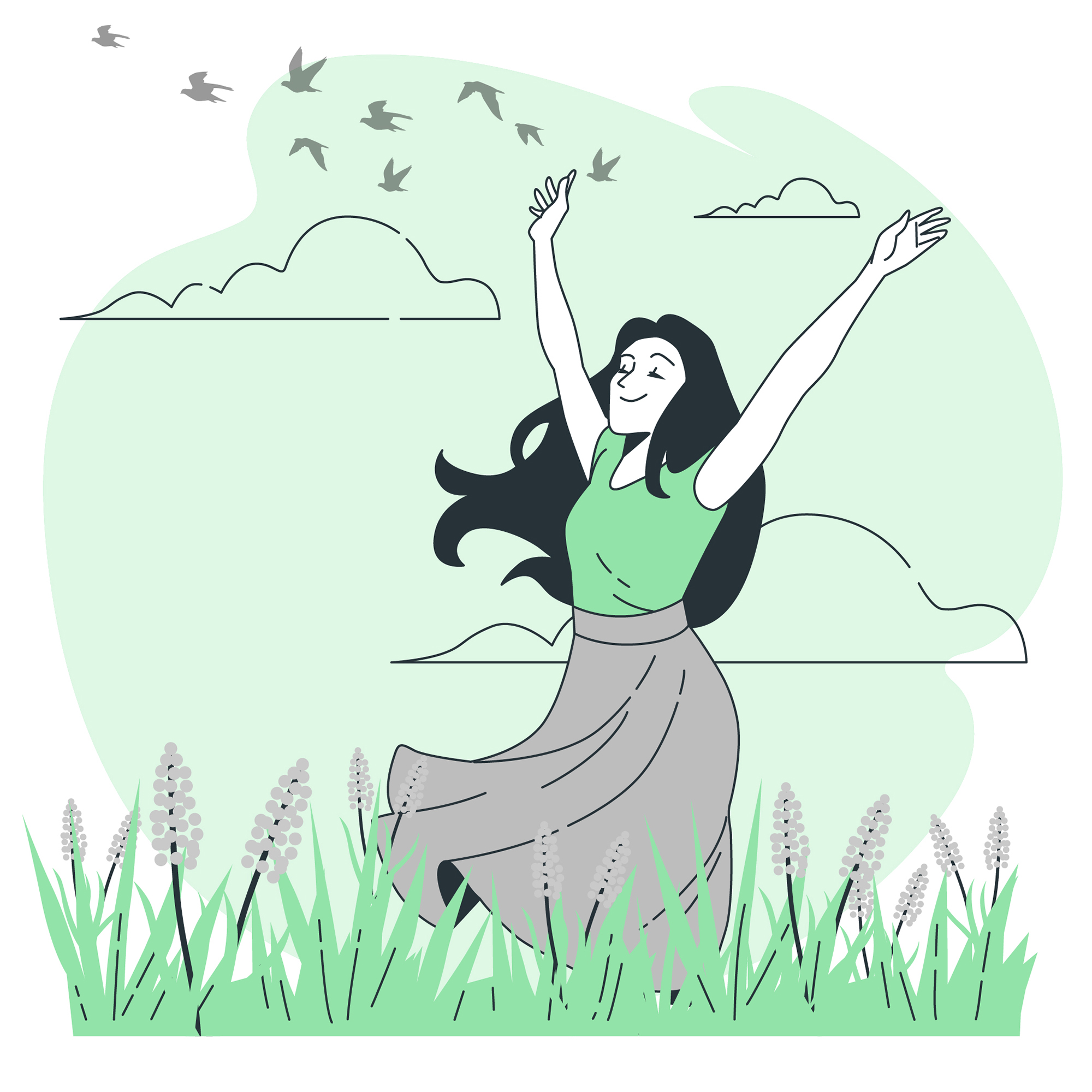 happy woman